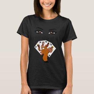 T-shirt Queen Of Spades Jouer Des Cartes Quatre Moderne te