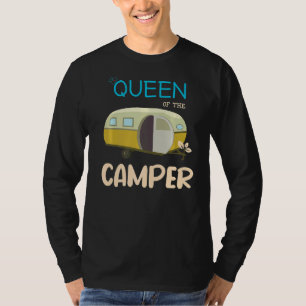 T-shirt Queen Of The Camper Van Rv Camping Road Voyager