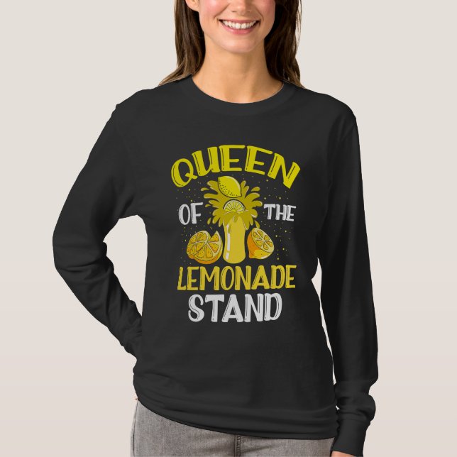 T-shirt Queen of the Lemonade Stand Kiosk Summer Refreshme (Devant)