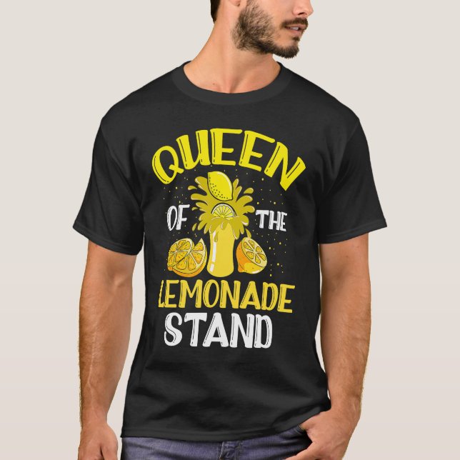 T-shirt Queen of the Lemonade Stand Kiosk Summer Refreshme (Devant)