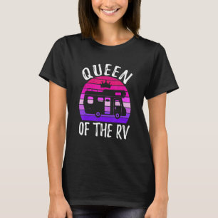 T-shirt Queen Of The Rv Camping Camper Vacation Road Trip