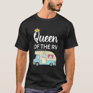 T-shirt Queen Of The Rv Camping Camper Vacation Road Trip