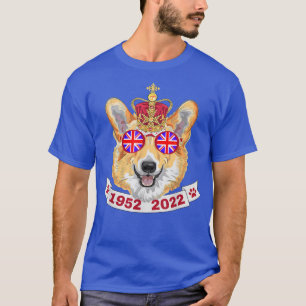 T-shirt Queen Platinum Jubilee, Queens Royal Corgi