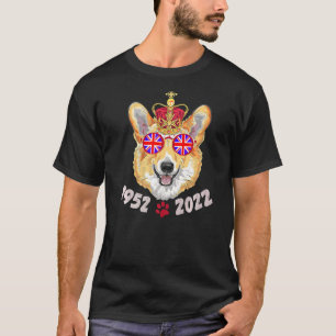 T-shirt Queen Platinum Jubilee T Queen's Royal Corgi Sungl