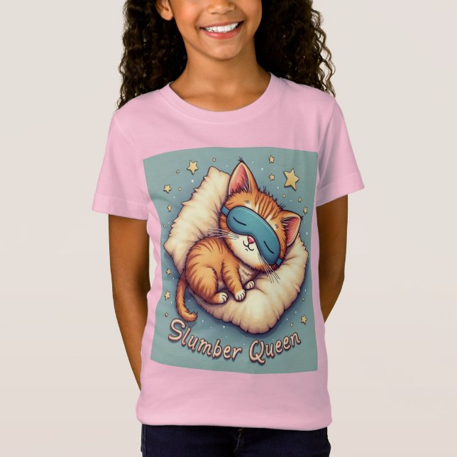 T-shirt Queen pour filles - doux et douillet (Devant)