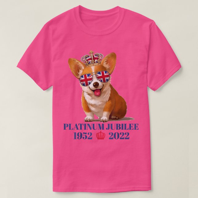 T-shirt Queens Jubilee 2022, 70 ans Platinum Jubilee Qu (Design devant)