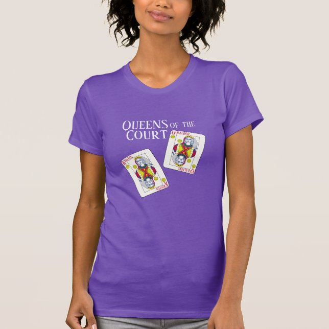 T-shirt Queens of the Court Pickleball (Devant)