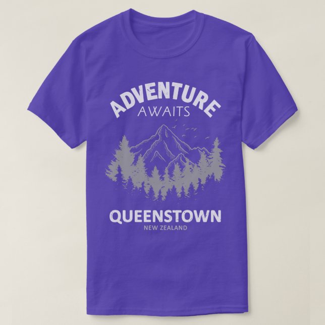 T-shirt Queenstown Nouvelle-Zélande (Design devant)