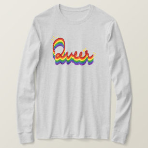 T-shirt Queer Parties scintillant Pride Arc-en-ciel