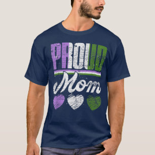 T-shirt Queer Pride Mois Genderqueer Drapeau LGBTQ Fier Ma