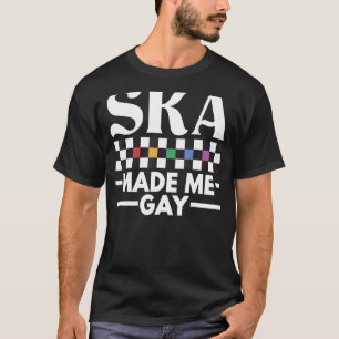 T-shirt Queer Ska Music m'a rendu gay 2 tons Checkboard Ra