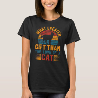 T-shirt Quel Amour Plus Grand Que L'Amour D'Un Chat Premiu