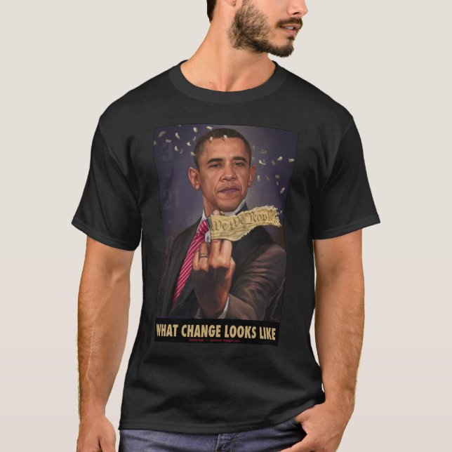 T-shirt Quel changement ressemble à la pièce en t (Devant)