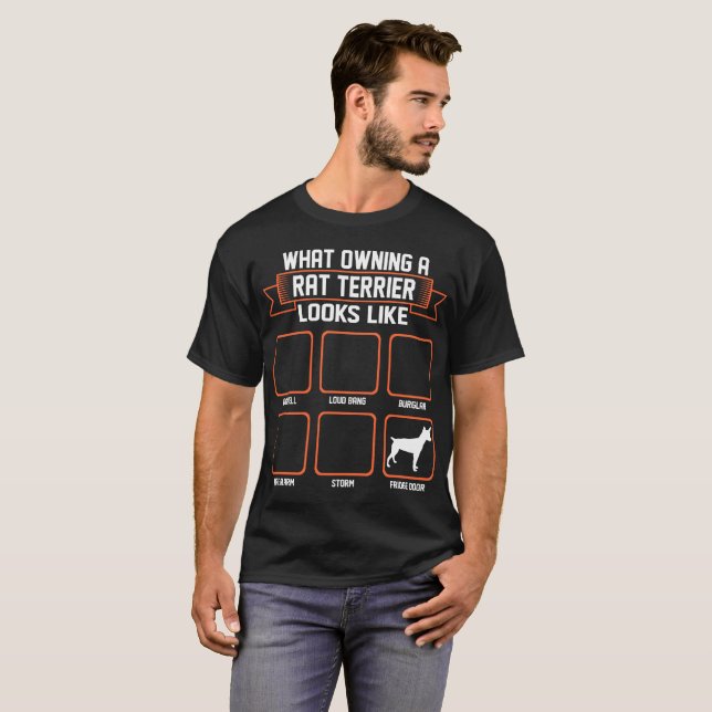 T-shirt Quel chien de possession de Rat terrier ressemble (Devant entier)