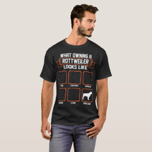 T-shirt Quel chien de possession de rottweiler ressemble