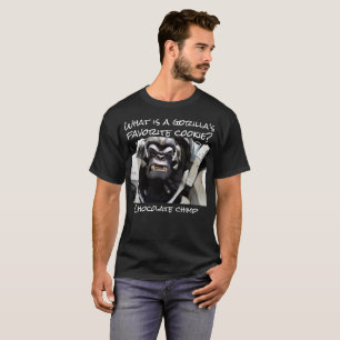 T-shirt Quel est le biscuit préféré d'un gorille ?