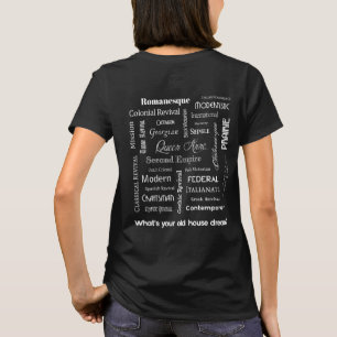 T-shirt Quel est ton rêve de maison ancienne ? (Sombre)