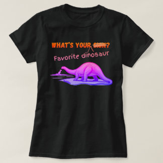 T-shirt Quel est votre DINOSAURE préféré
