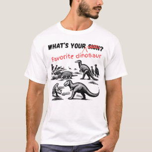 T-shirt Quel est votre DINOSAURE préféré