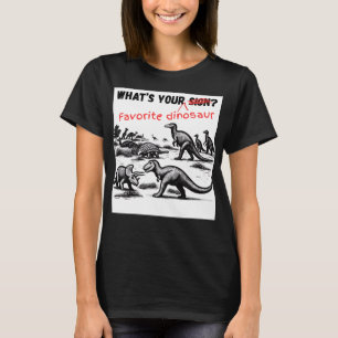 T-shirt Quel est votre DINOSAURE préféré