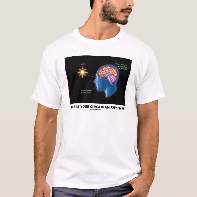 T-shirt Quel Est Votre Rythme Circadien ? (Devant)