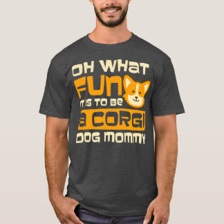 T-shirt Quel Fun Moment Design Corgi Noël