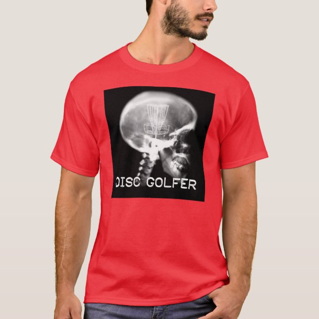 T-shirt Quel golfeur de disque pense (Devant)