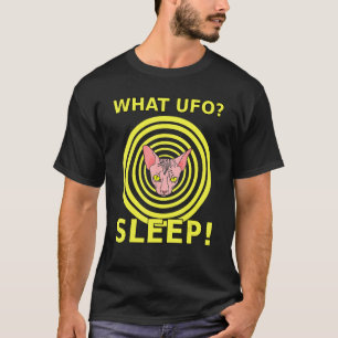 T-shirt Quel OVNI Sleep Alien Sphynx Chat de l'espace
