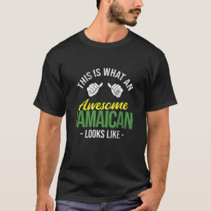 T-shirt Quel Superbe Jamaïcain Ressent Rasta Drapeau Regga