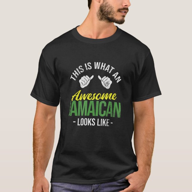 T-shirt Quel Superbe Jamaïcain Ressent Rasta Drapeau Regga (Devant)