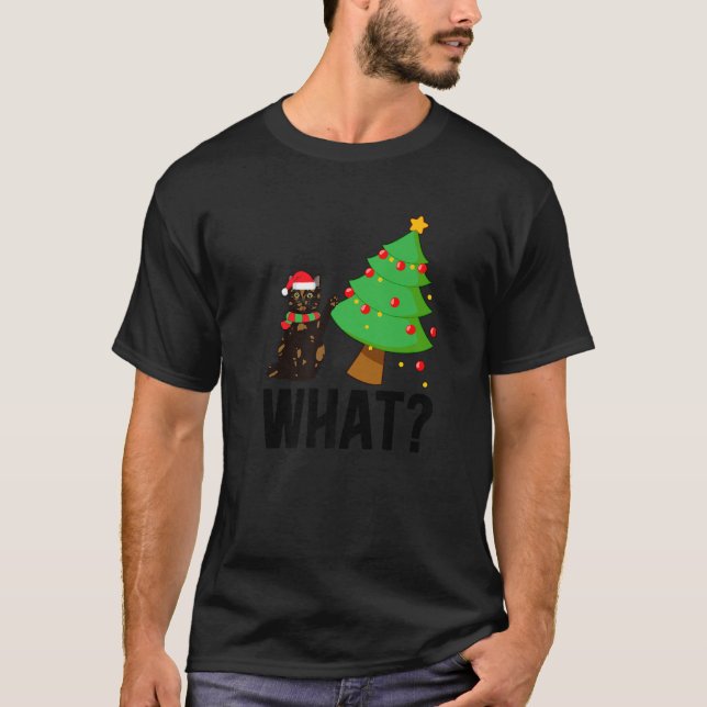 T-shirt Quel Tortie Chat Noël Tortoiseshell Chat Noël (Devant)