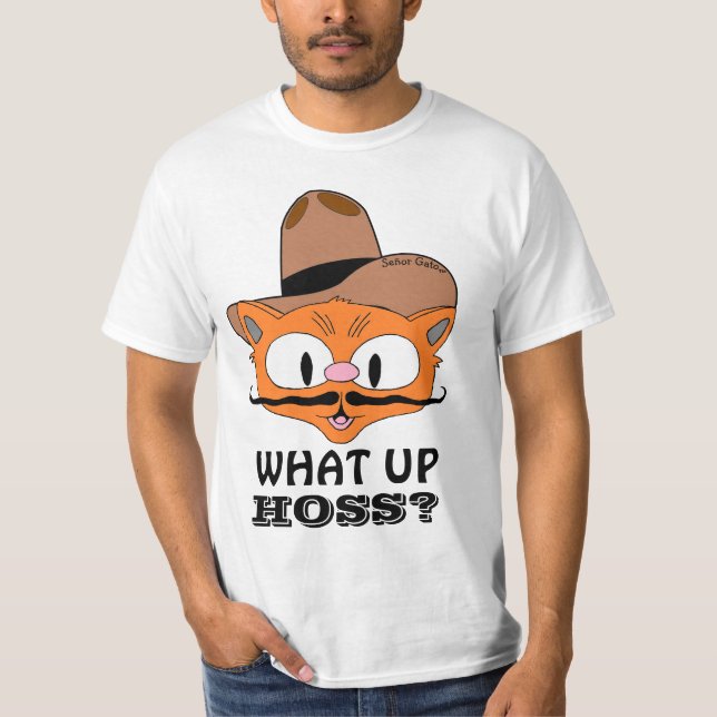 T-shirt Quel Trou ? Pays Cowboy Chat Señor Gato™ (Devant)