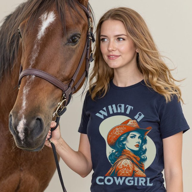 T-shirt Quelle Coquette Vintage Cowgirl (What A Cowgirl Vintage Coquette T-Shirt.)