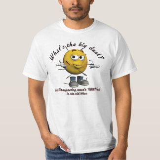 T-shirt Quelle est l'affaire ? Or prospectant les chemises