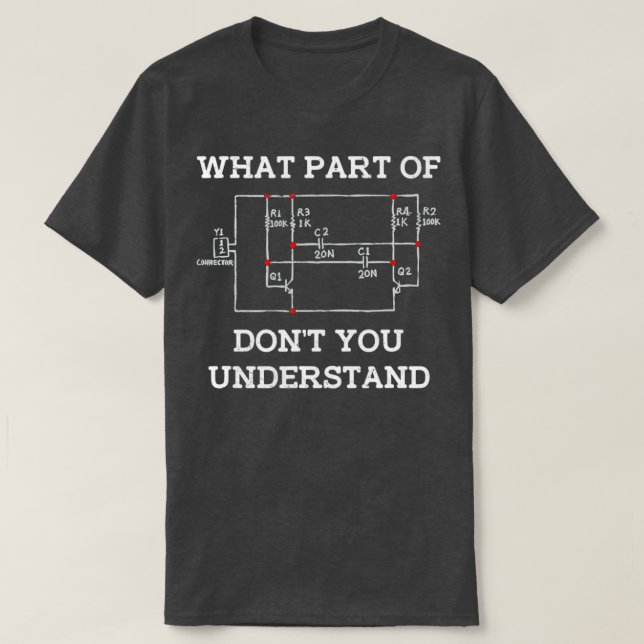 T-shirt Quelle Partie De Ne Comprenez-Vous Pas La Carte De (Design devant)