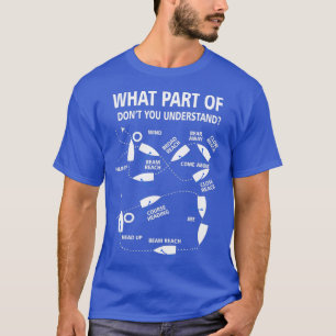 T-shirt Quelle partie de Ne pas comprendre voilier marin W