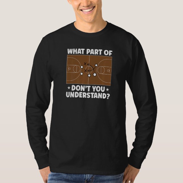 T-shirt Quelle Partie Du Basket Vous Ne Comprenez Pas Drôl (Devant)