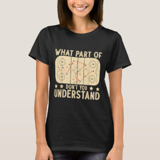 T-shirt Quelle partie du hockey ne comprends-tu pas de hoc