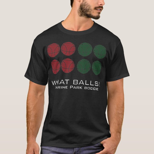 T-shirt Quelles Boules ! Parc marin Bocce (Devant)