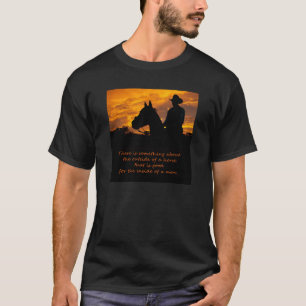 T-shirt Quelque chose au sujet de l'extérieur d'un cheval