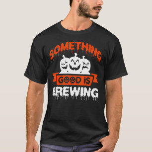 T-shirt Quelque Chose De Bon Est De Brûler Halloween Gross