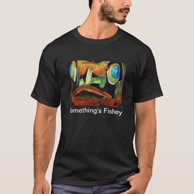 T-shirt Quelque chose est Fishey Tee - shirt (Devant)