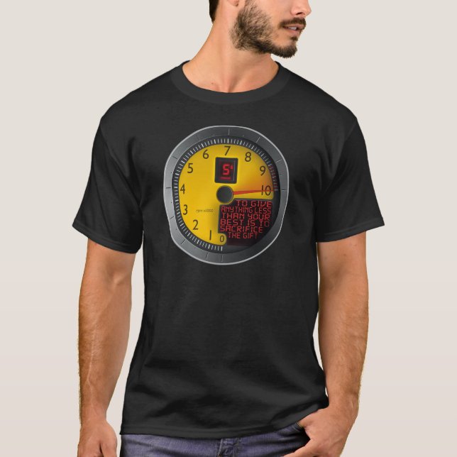 T-shirt Quelque chose moins que votre meilleur (Devant)