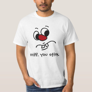 T-shirt Quelque chose visage Stinky grincheux