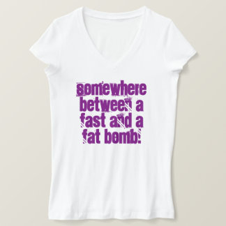 T-shirt Quelque part entre un rapide et un gros tee - shir