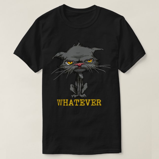 T-shirt Quelque soit Chat Enragé Drôle Sarcasique Amateur  (Design devant)