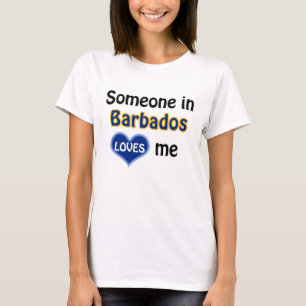 T-shirt Quelqu'un à la Barbade m'aime