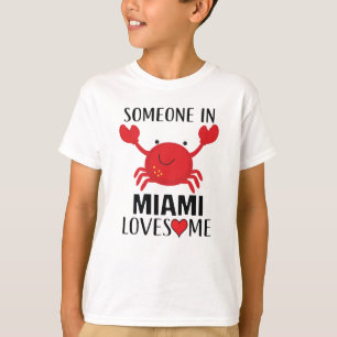 T-shirt Quelqu'un à Miami m'aime