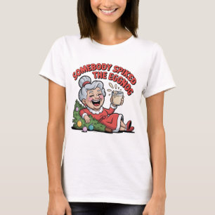 T-SHIRT QUELQU'UN A MIS DE L'ALCOOL DANS LE LAIIT DE POULE