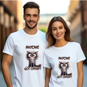 T-shirt Quelqu'Un A Un Capnip ? Crazy Cat Unisex